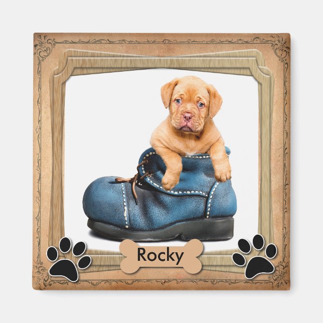 DIY Family Pet Photo Magnet (Front)