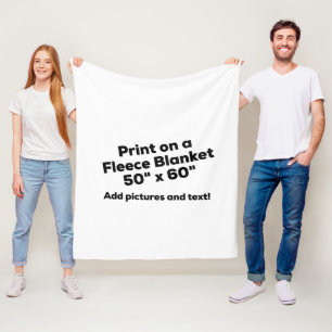 DIY FLEECE BLANKET - Add pics and text!