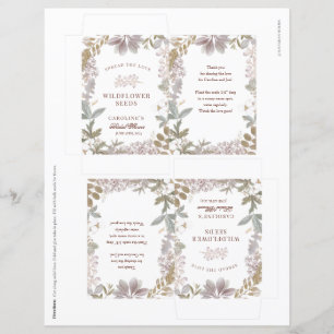 DIY Flower Seed Packets Bridal Shower Favour