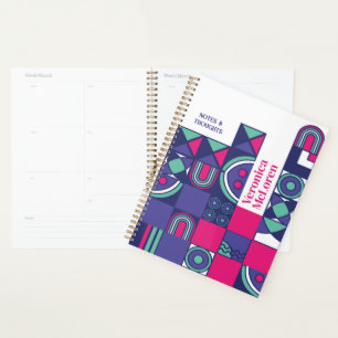 DIY Geometric Planner: Create Your Own Retro Chic  Planner