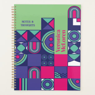 DIY Geometric Planner: Create Your Own Retro Chic  Planner
