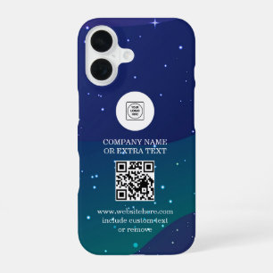 DIY Gradient Business Logo QR Code iphone case