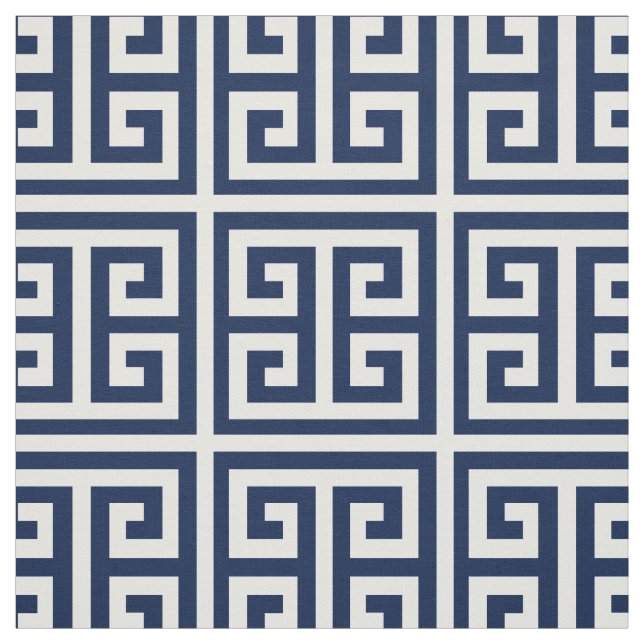 DIY Greek Key Pattern Custom Fabric (Swatch)