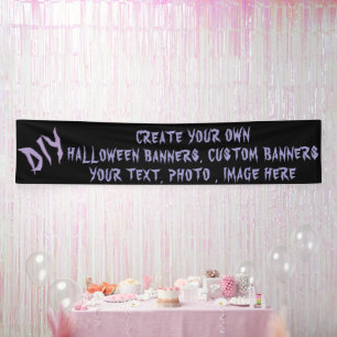 DIY Halloween Banner - Custom Party Decor