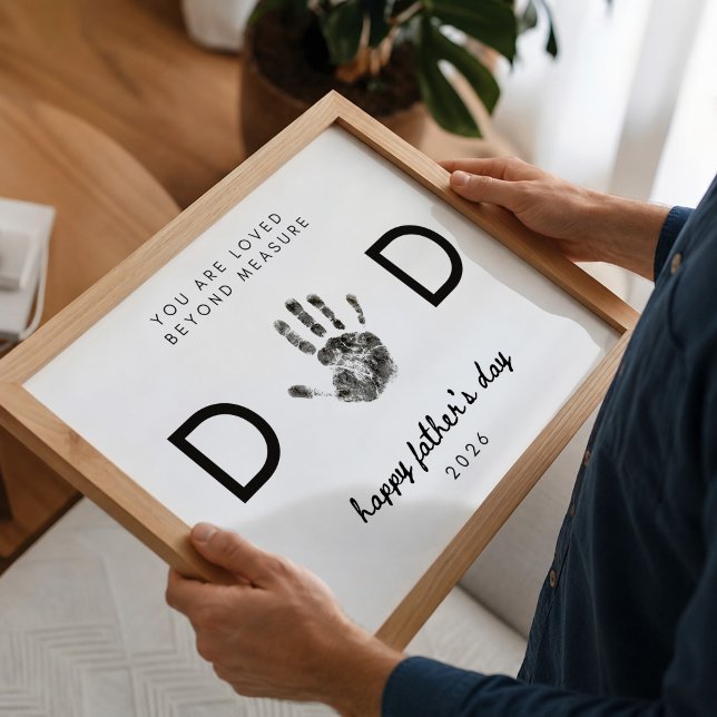 DIY Handprint Dad Father's Day Poster (Creator Uploaded)