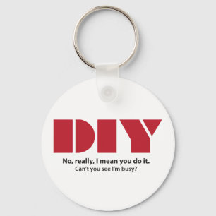 DIY I am busy Keychain