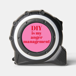 DIY is my Anger Management Funny Quote Red & Pink 1