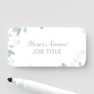 DiY Leaves Name Tag
