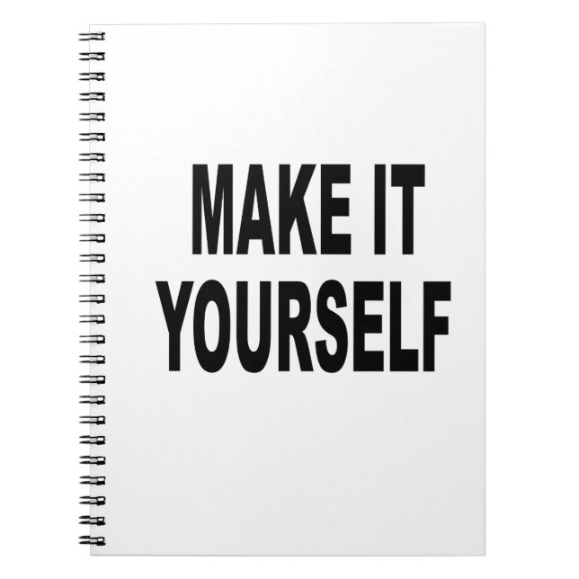 DIY Make It Yourself Custom Diary Notebook (Front)