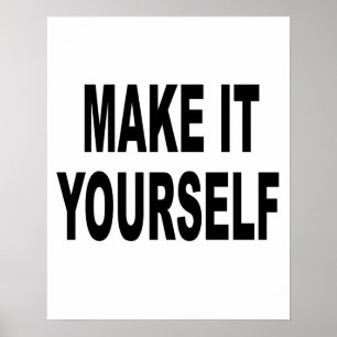 DIY Make It Yourself Poster