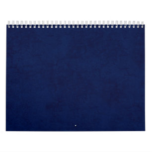 DIY Midnight Blue Background Custom Home Gift Idea Calendar