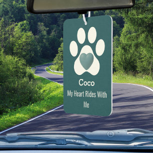 DIY Modern Elegant Dog Paw Heart Funny Pet Lovers Air Freshener