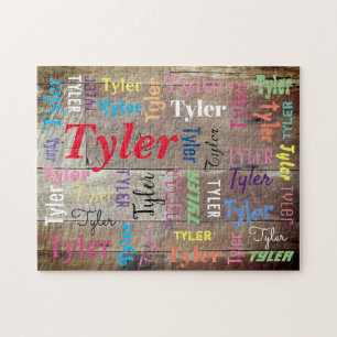 DIY Name or Message InMany Styles & Colours On Woo Jigsaw Puzzle