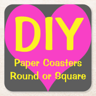 DIY - Paper Coasters 6/Set