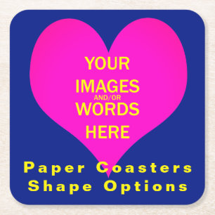 DIY - Paper Coasters / Set of 6