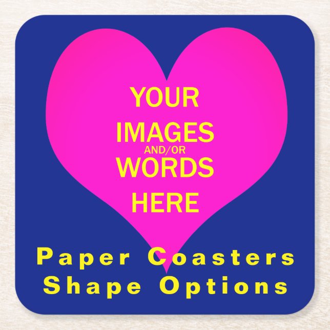 DIY - Paper Coasters / Set of 6 (Front)