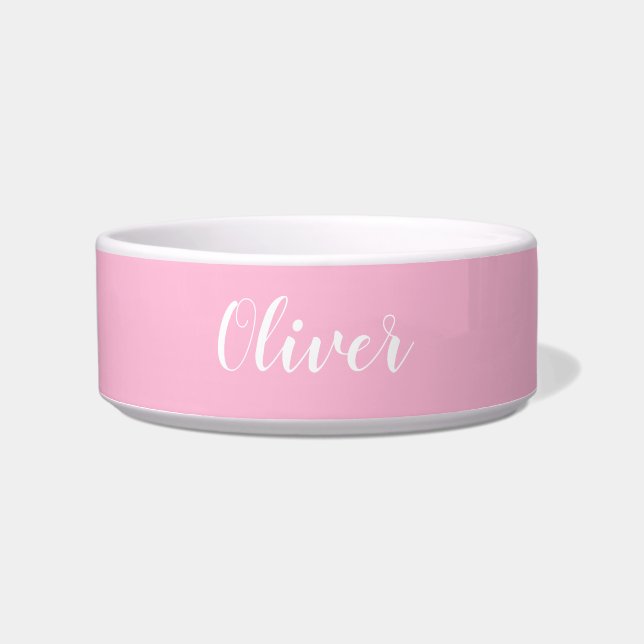 DIY Pet Bowl | Custom Name, Colour, Text (Front)