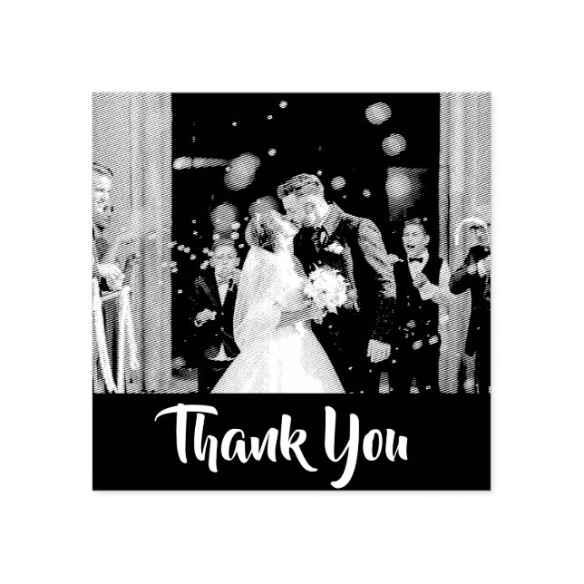 DIY photo and wording | wedding anniversary thanks Rubber Stamp (Imprint)
