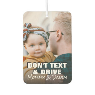 DIY Photo Anti-Texting Quote Rectangle Air Freshener