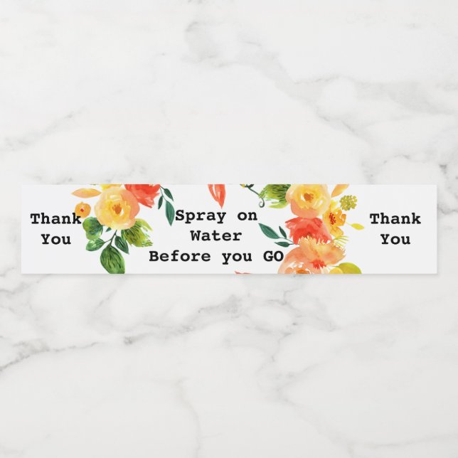 DIY Poo Spray Label Make your own (Single Label)