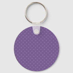 DIY Purple Polka Dot Background Make It Yourself Keychain