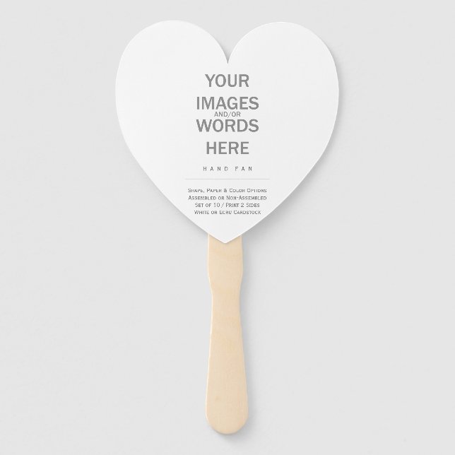 DIY (Shape Options) - Hand Fan (Front)