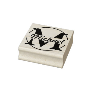 DIY - Simply Monogram / Name Rubber Stamp