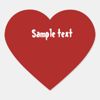 DIY Template easily change colour add photo text Heart Sticker