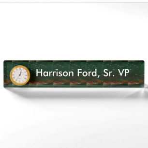 DIY Template Nameplate Clock ART NavinJOSHI Canada