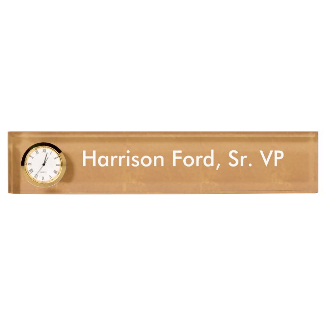 DIY Template Nameplate Clock ART NavinJOSHI Canada (Front)