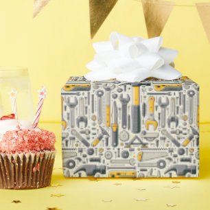 DIY Tool Assortment Wrapping Paper