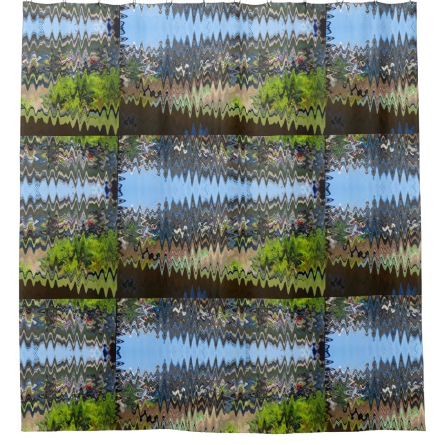 DIY upload your PHOTO IMAGE TEXT Shower Curtain (Front)