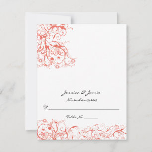 DIY You Score and Fold Tent Wedding Place Cards