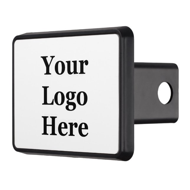 DIY Your Logo Here for White Trailer Hitch Cover (Left)