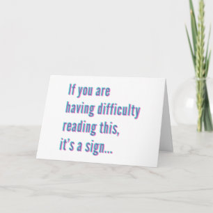 Dizzy Happy Birthday Message Card