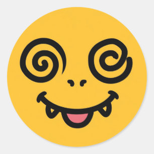 Dizzy Hypno Monster Cute Emoji Sticker