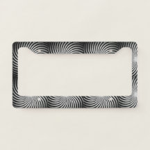 Dizzy License Plate Frame