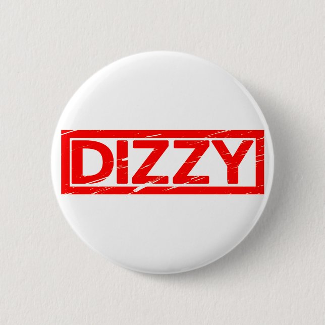 Dizzy Stamp 2 Inch Round Button (Front)