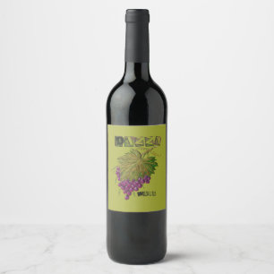 Dizzy Wine Label