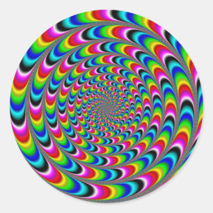 Dizzying Classic Round Sticker
