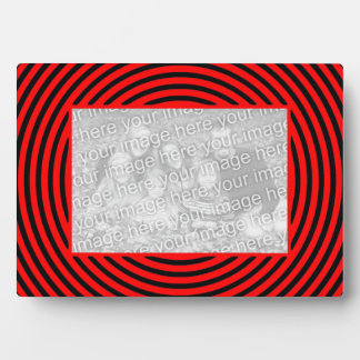Dizzying Red n Black Circles Photo Frame