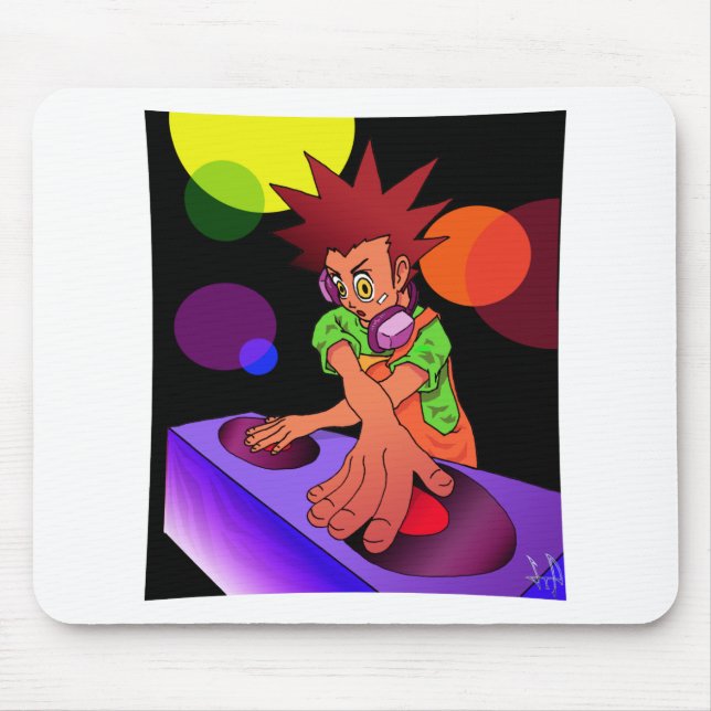 Dj Anime Jr. Mouse Pad (Front)