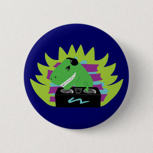 Dj-asaurus Rex 2 Inch Round Button