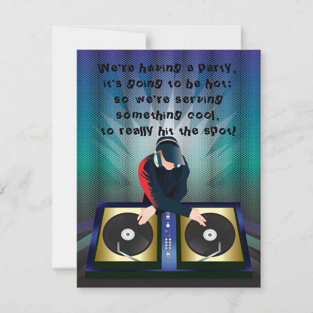 DJ Bachelor Bachelorette Surprise Invitation de la (Devant)