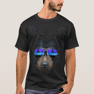 DJ Bear Grizzly Sunglasses T-Shirt