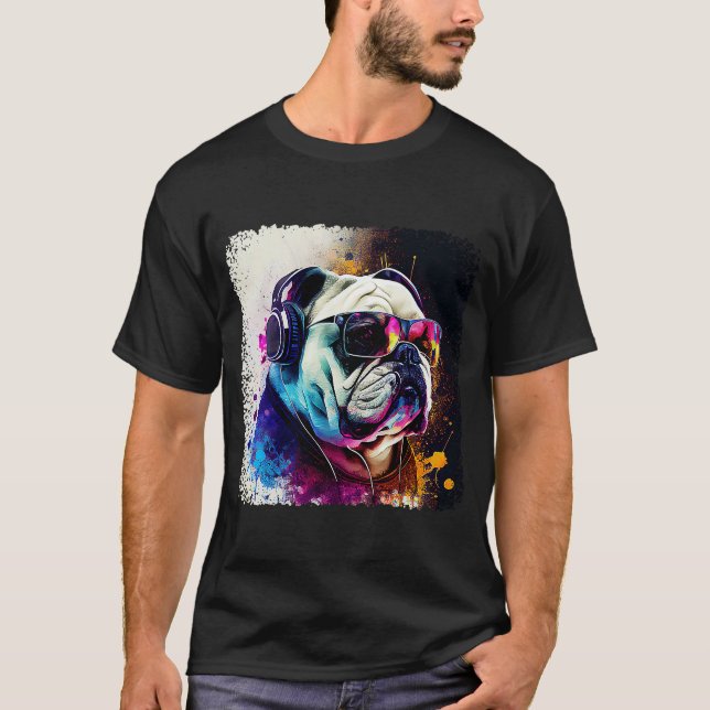 DJ Bulldog T-Shirt (Front)