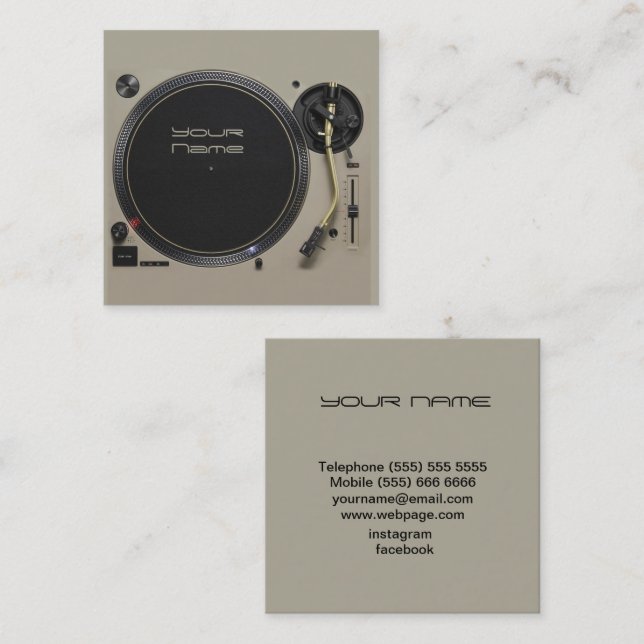 DJ  Business Card (Front/Back)