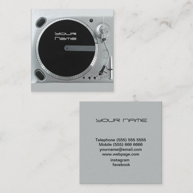 DJ  Business Card (Front/Back)