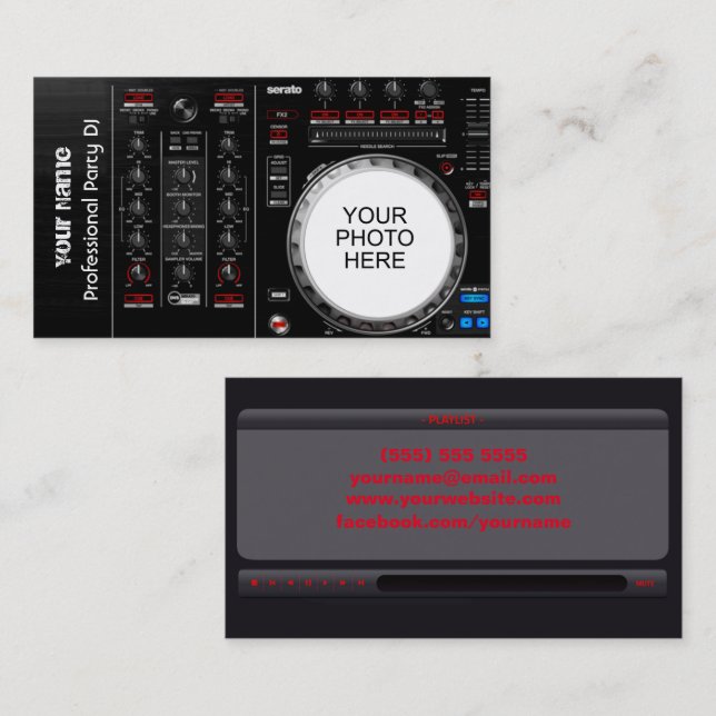 DJ  Business Card (Front/Back)