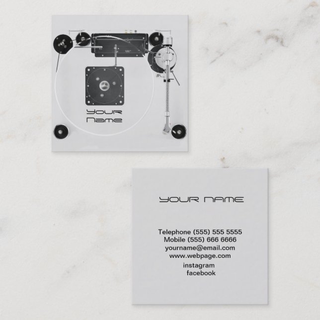 DJ  Business Card (Front/Back)